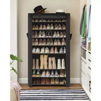SONGMICS Shoe Rack, 9 Tier Shoe Organizer with Nonwoven Fabric Cover, Shoe Storage Shelf for 40-50 Pairs of Shoes