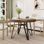 Table à manger ronde de 119 cm avec pieds épingles - 4 personnes