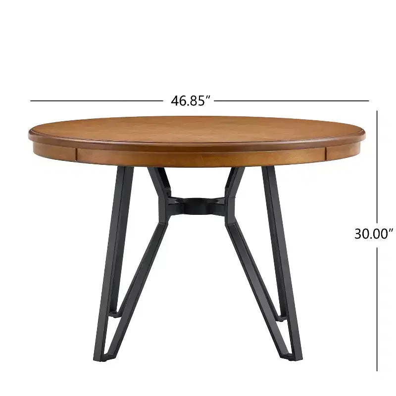 46.85" Round Dining Table with Hairpin Legs - Seats 4