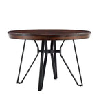 Table à manger ronde de 119 cm avec pieds épingles - 4 personnes