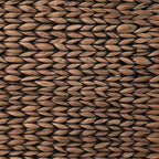 Panier à linge pliable en jacinthe tressée à la main de 61 cm, style ferme classique, 2 compartiments, avec doublure lavable, poignées et couvercle