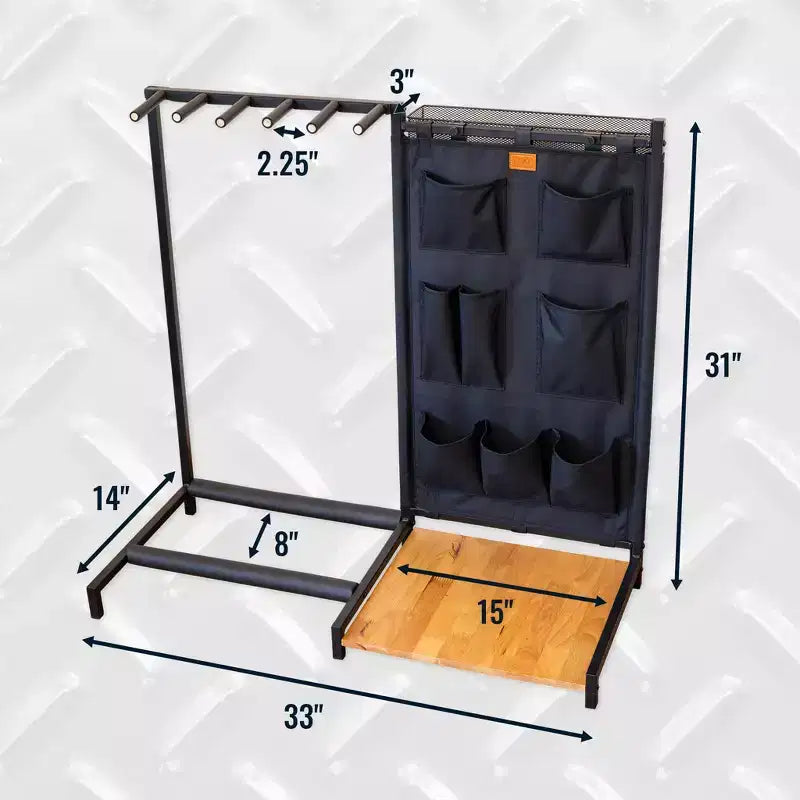 5-Slot Guitar Rack | Black