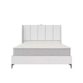 DHP Lamora Upholstered Wingback Bed with USB