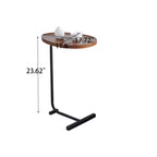 Table d'appoint en C marron, Petite table de canapé pour salon