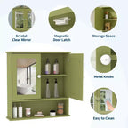 Armoire à pharmacie murale avec miroir et étagère réglable, armoire étanche pour l'organisation de la salle de bain
