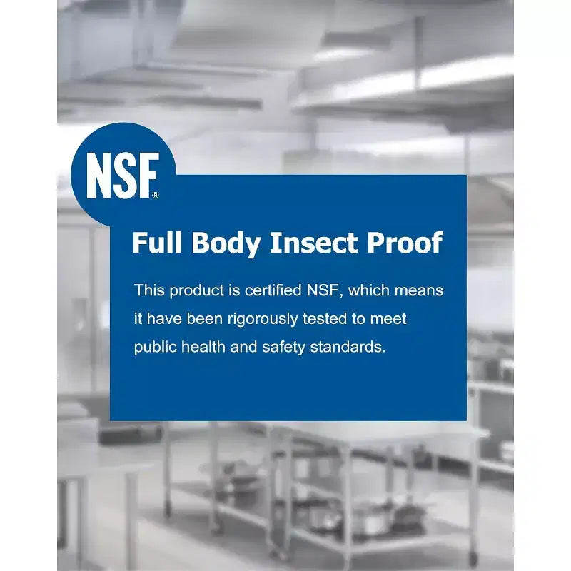 Stainless Steel Work Table, NSF Certified Heavy Duty Commercial Kitchen Prep Table with Undershelf
