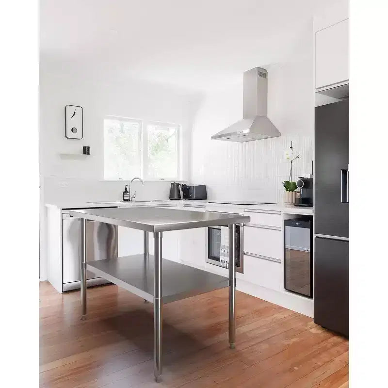 Stainless Steel Work Table, NSF Certified Heavy Duty Commercial Kitchen Prep Table with Undershelf