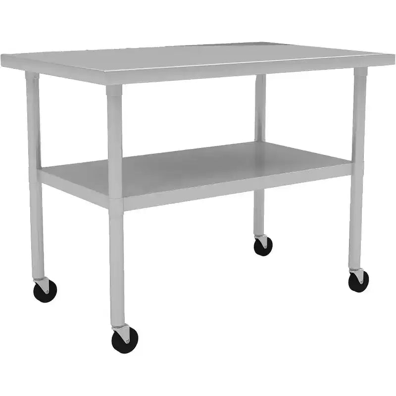 Stainless Steel Work Table, NSF Certified Heavy Duty Commercial Kitchen Prep Table with Undershelf