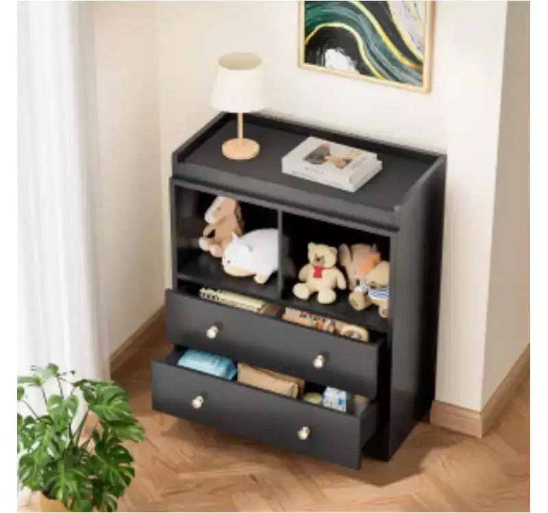 Baby Changing Table with Storage Shelves