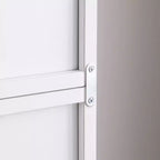 Bibliothèque autoportante à 7 niveaux avec bords ondulés, étagères réglables et unités détachables