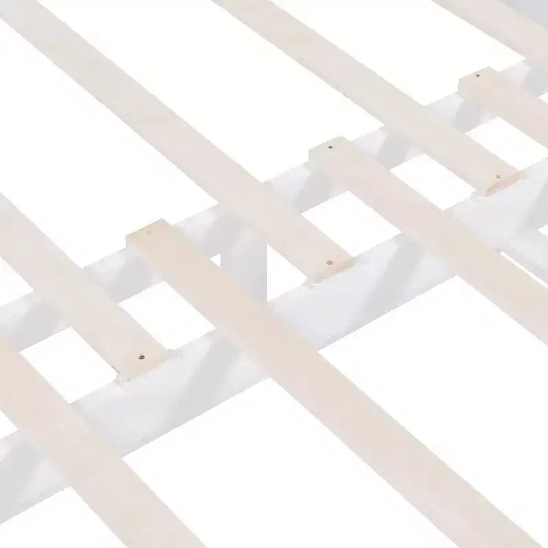 Modern Wood Daybed with Trundle Bed and 2 Storage Drawers for Living Room