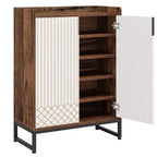 Meuble à chaussures moderne avec portes, étagère à chaussures moderne à 5 niveaux