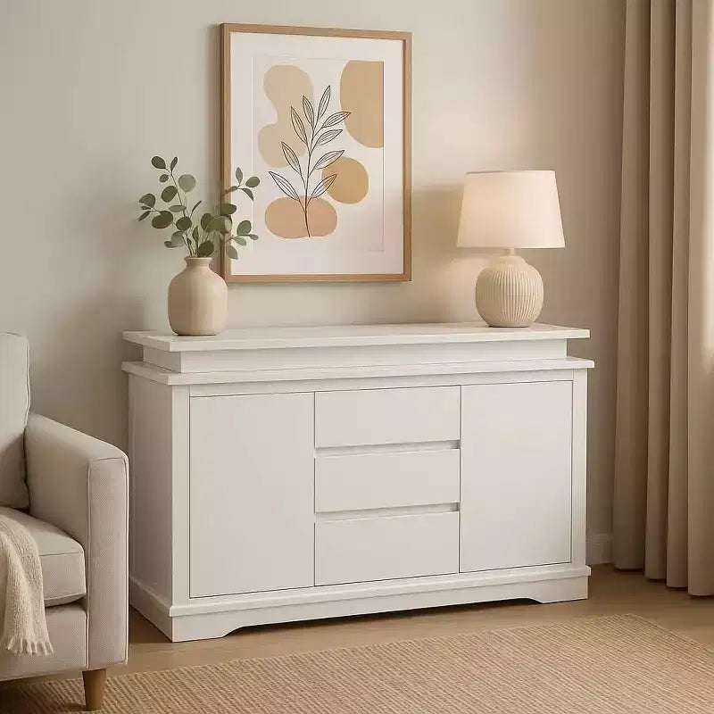 5-Drawer Nightstand Farmhouse Dresser with USB Charging Port, Modern End Table for Bedroom