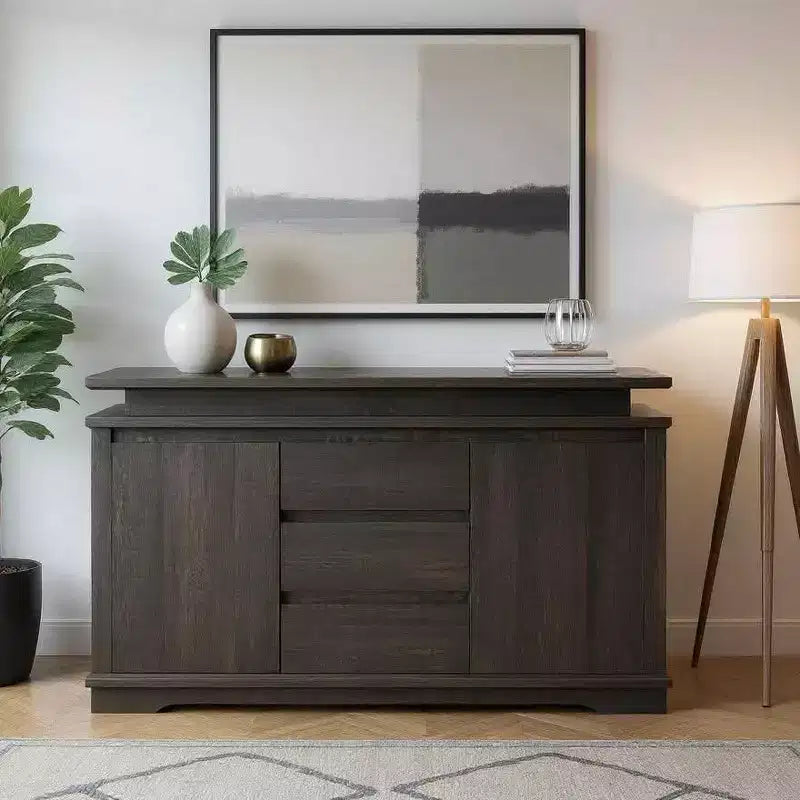5-Drawer Nightstand Farmhouse Dresser with USB Charging Port, Modern End Table for Bedroom