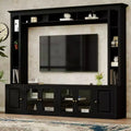 GDFStudio Esther Modern Entertainment Center Wall Unit with Bookshelves and Adjustable Shelves