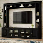 GDFStudio Esther Modern Entertainment Center Wall Unit with Bookshelves and Adjustable Shelves
