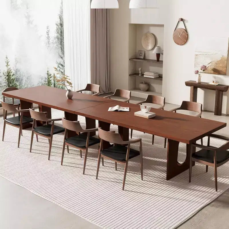 Long Dining Table for 6-10 People - Modern Rectangular Kitchen & Conference Table