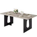 Long Dining Table for 6-10 People - Kitchen Table, Modern Rectangular Dinner Table for Kitchen, Conference Room, Home