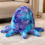 Pouf et pouf géant en peluche Huggy la pieuvre pour enfants