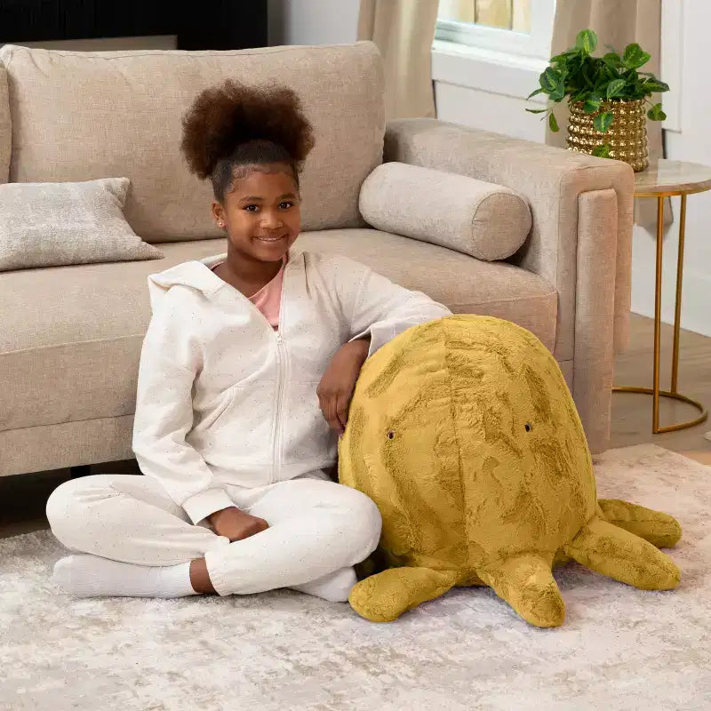 Raven-Symon Huggy the Octopus Sea Buddy Large Kids Stuffed Animal Bean Bag and Pouf