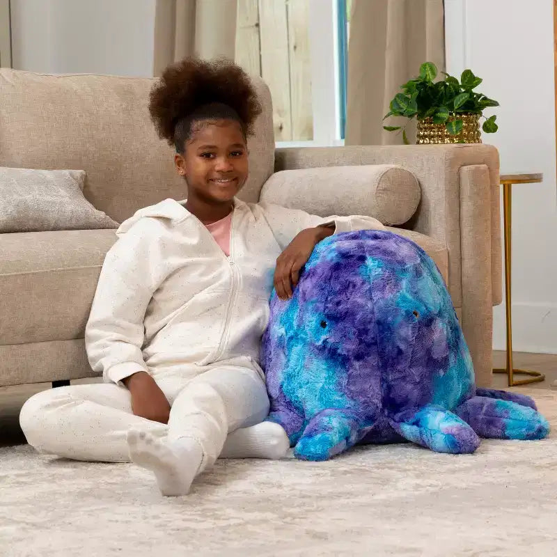 Huggy the Octopus Sea Buddy Large Kids Stuffed Animal Bean Bag and Pouf