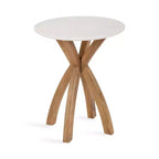 Kate and Laurel Soleyn Round Wood Side Table, 20x20x24, Natural