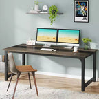 Bureau d'ordinateur rectangulaire de 70,86 po